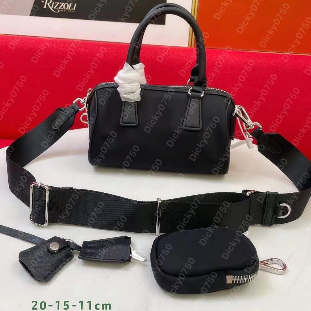 Sacs de créateurs Boston Femmes Mini sac à main 3in1 2005 Sac à épaule en nylon Hobo Canvas Crossbody Sac Luvxury Cross Body Messenger Sac Feme T