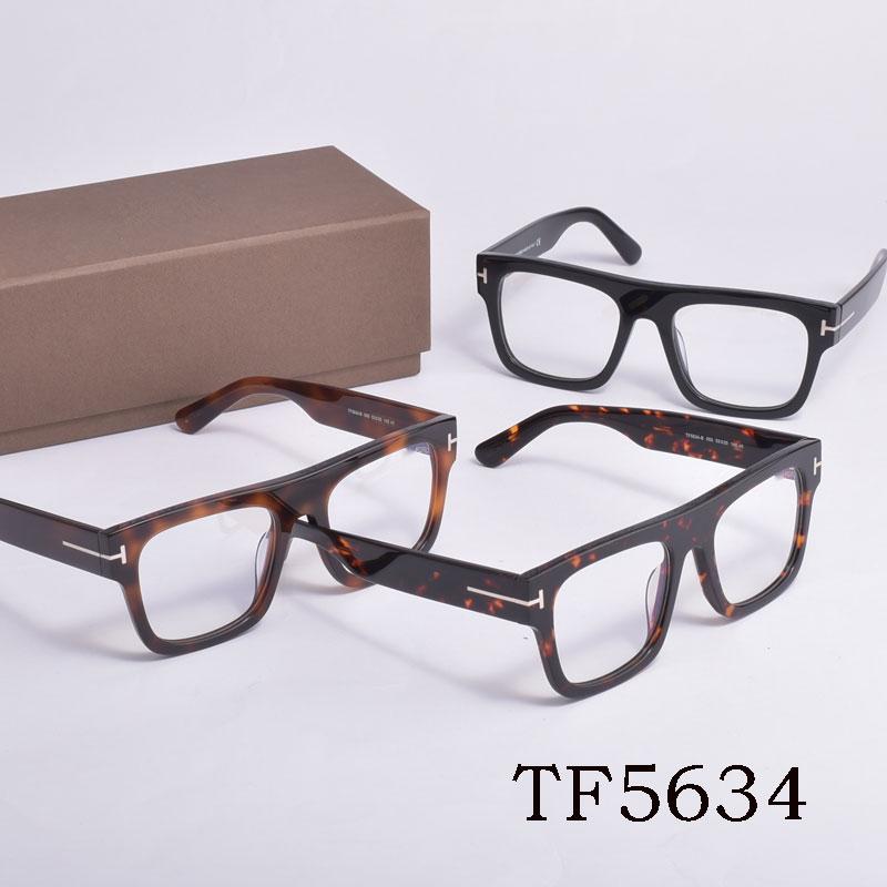 

Fashion Sunglasses Frames Vintage Tom For Man Optical Eyeglasses Forde Acetate Women Reading Myopia Prescription Glasses TF5634 With Case