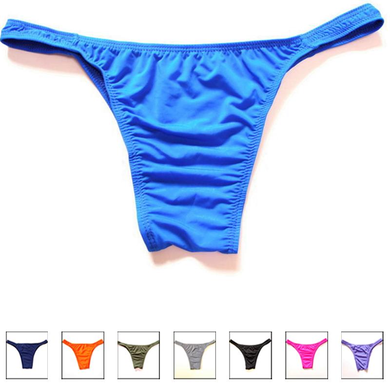 

Underpants Sexy Bikini Briefs Men Underwear Translucent Gay Small Jockstrap Nylon MenUnderpants, Black