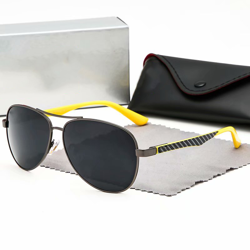 

Brand design Polarized Sunglasses 8313 Men bens raybans Women Pilot Sunglasses UV400 Eyewear Glasses Metal Frame Polaroid Lens With box 0101 rayban