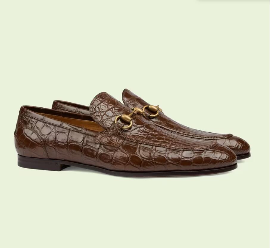 

Luxury brands men dress shoe loafers business flat Horsebit Marmont Logo-Detailed Quilted Leather Loafer Mens wedding party oxfords low cut, 12