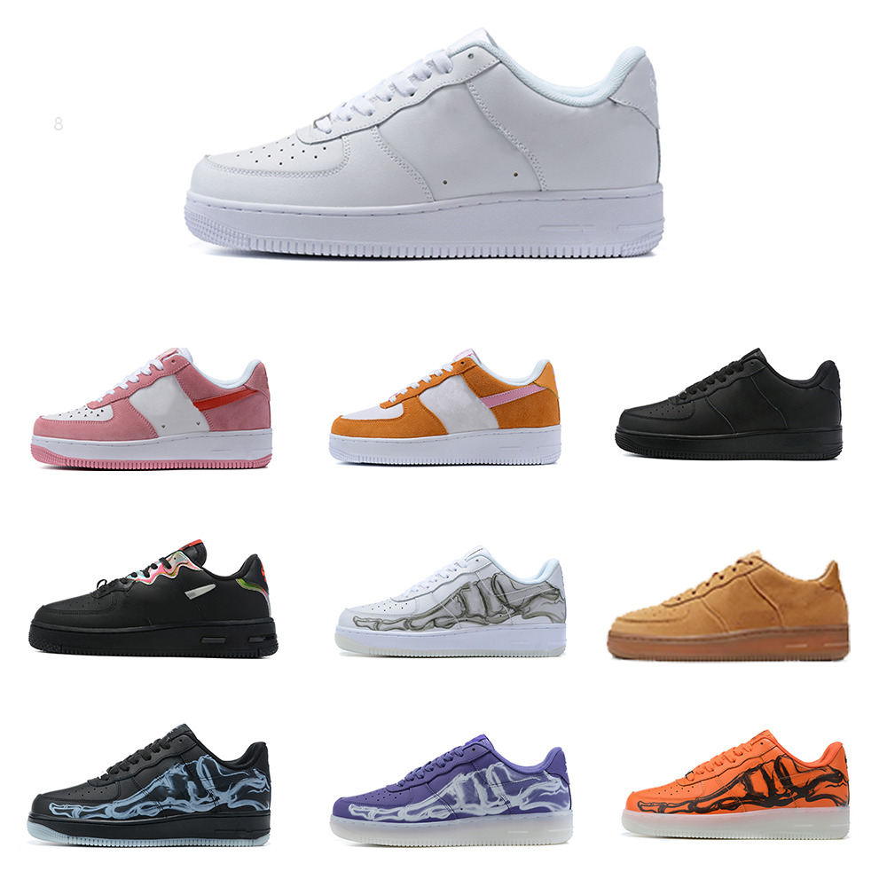 

2022 hot whole black forcs low forc shoes cushion 1 one airforces running shoes for air men and forces women shoe fors, Red