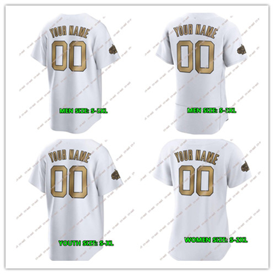 

2022 National League All Star Game Baseball Jersey Mookie Jr. Pete Alonso Trea Turner Manny Machado Harper Corbin Burns Albert Pujols Schwarber white, Colour