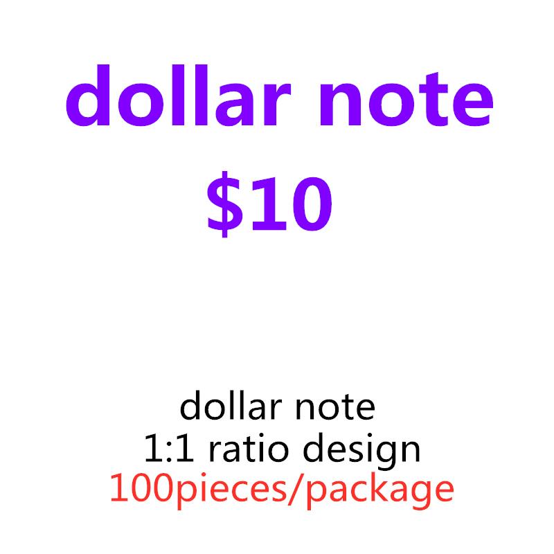 

01 Family Toy Movie 10 Play 100pcs/pack US Money Faux Billet Prop Paper Most Copy Realistic Dollar Kids Banknote Mahss