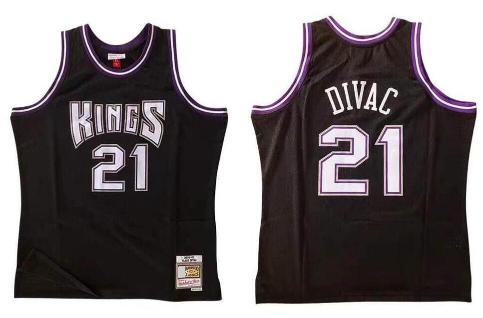 

Stitched Vlade Divac basketball Jersey S-6XL Mitchell & Ness 2000-01 Mesh Hardwoods Classics retro version Men Women Youth jerseys, Stitched jersey