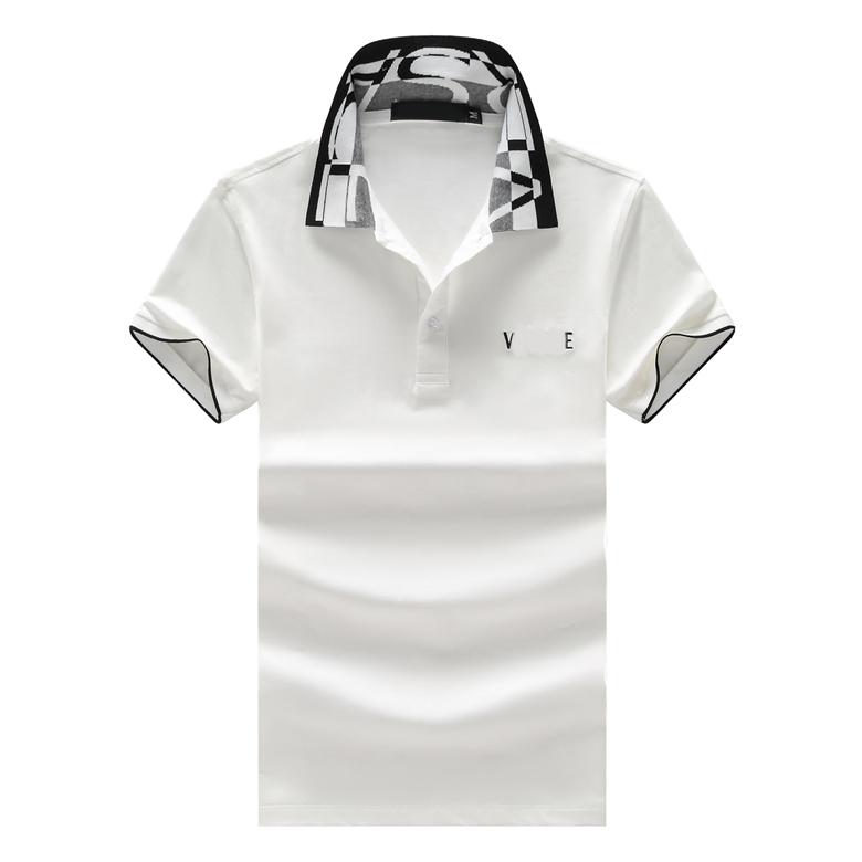 

2022mens women designer polos Double letter Water color print casual high quality fashion men wild top Blue Coffee01, White