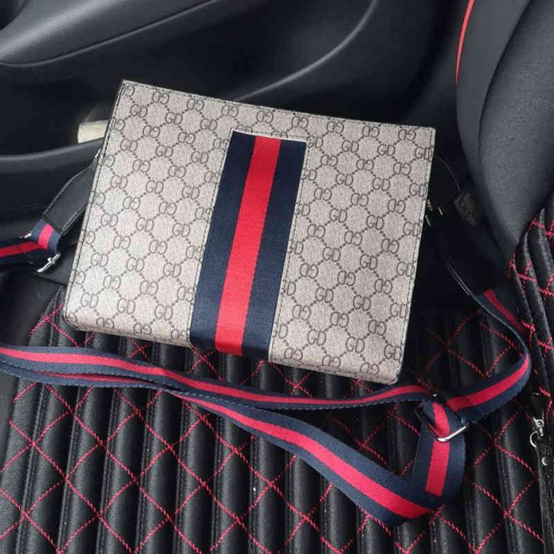 

Handbags Outlet One shoulder personality large capacity Soft Leather Messenger Bag multi-functional hand bag leisure business men Bao, 1215 square bag