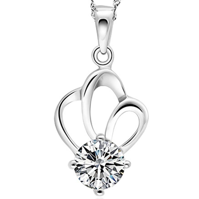 

Chains Peach Water Valentine's Gift Crown Day Pendant Drop Necklace Heart Necklaces & Pendants