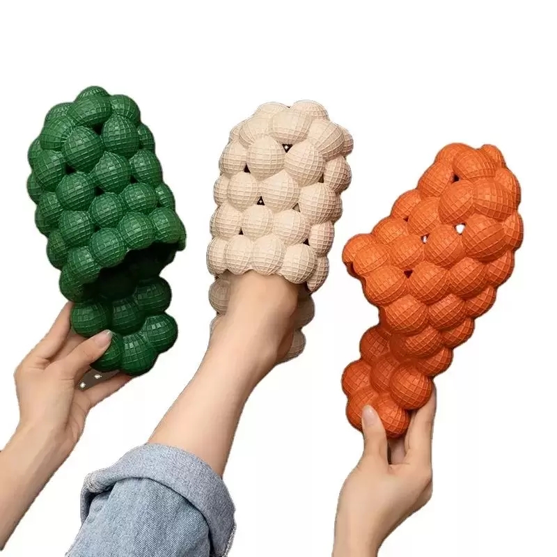 

Slippers women's bubble fashion sense non-slip sandals home massage flat shoes women, #1