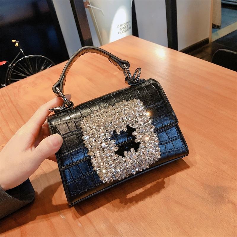

Evening Bags Purses And Handbags For Women Luxury Designer Rhinestone Clutch Purse Femme Crystal Crossbody Shoulder Bag Tote, Black