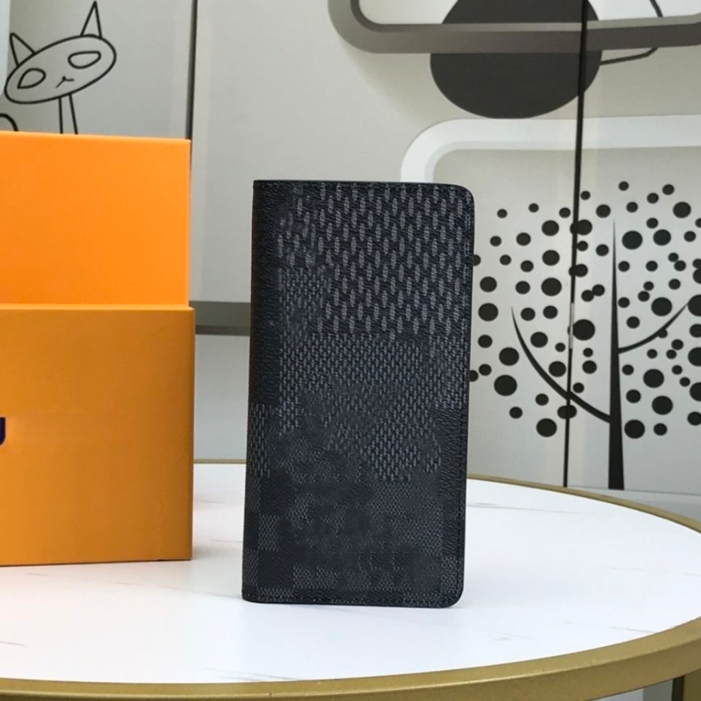 

Quality Letter Unisex Wallet Large and Small Lattice Stitching Mens Suit Clip Designer Built-in Credit Card Slot Clutch Bags Brand Women Wallets Purse Card Holders, Black