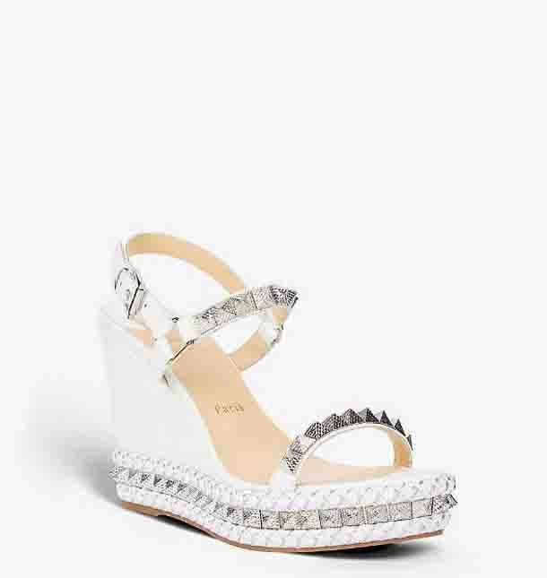 

Luxury designs shoes Women Sandals reds bottoms high heels Pyraclou wedge flat open-toe genuine leather with studs lady plat hIf christians, 15