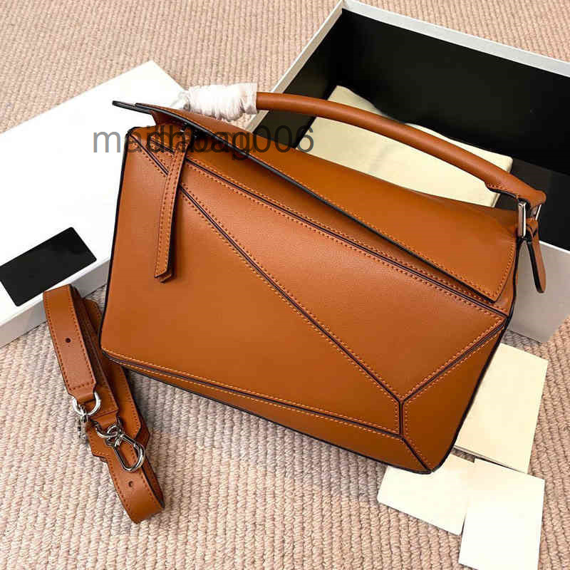 Sac d'épaule mini puzzle LOE / WS Sacs 2022 Designer Puzzles Lingge Handbag en cuir en cuir Bagsing Messenger Pillow Prjj