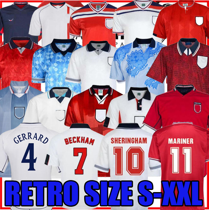 

Retro classic 1990 1992 soccer jerseys 1994 1998 2002 World cup ENGLANDs BLACKOUT kits Mash 1980 1982 1989 Vintage 1996 BECKHAM GASCOIGNE OWEN GERRARD football shirt, 1982 away