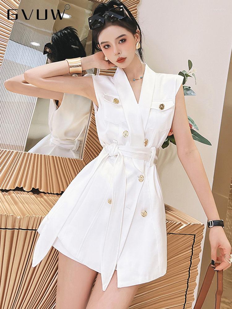 

Women' Blouses & Shirts Elegant White Belt Waist Shirt Coat Women V-neck Double Breasted Midi Top 2022 Summer Fashion Female Tide 20A3058Wo, Black