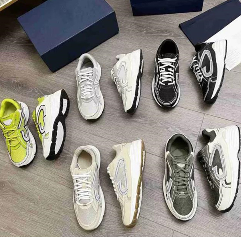 

Designers B30 Running Shoes Calfskin Mesh Runner Trainers Luxurys Grey Technical Oblique Outdoor Shoe Vintage Chunky Womens Mens Gym Mesh Woven Flat Sneaker JDS, Freight post;don