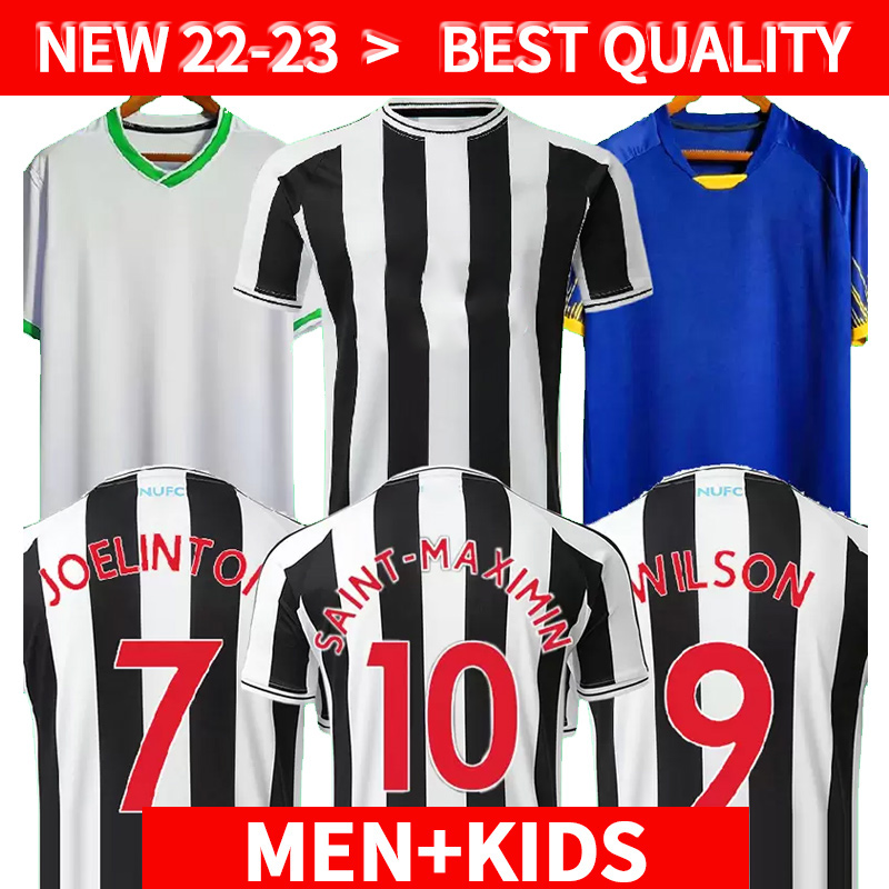 

New Soccer Jersey castle WOOD NUFC 22 23 BRUNO G. WILSON SHELVEY ALMIRON 2022 2023 3rd Away Black TRIPPIER Football Shirt MAXIMIN Men kit Kids Equipment 999, 2223 away