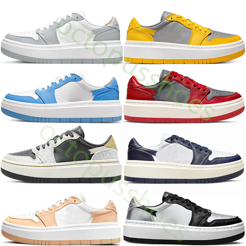

2022 Low 1 Casual Shoes Light Bone Midnight Navy 1s Elevate Platform Men Women Onyx Silver Toe Team Red Yellow and Grey Sneakers Trainers Size 36-46, Please leave a message