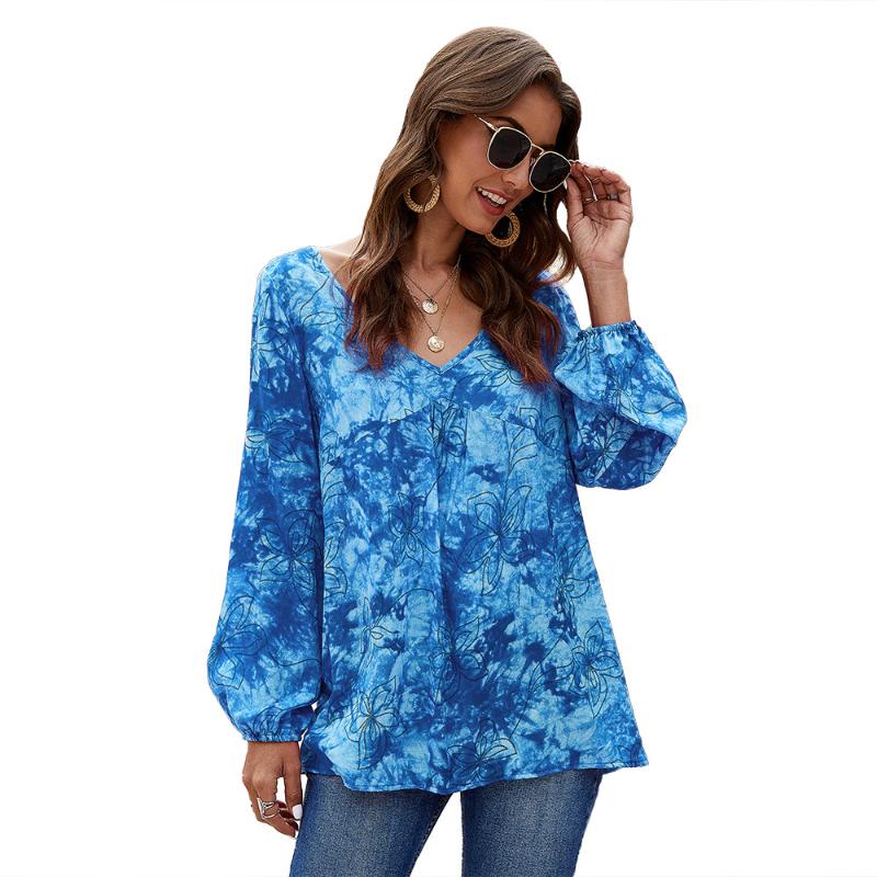 

Women' Blouses & Shirts Fashion Blusas Ropa Women Blouse Shirt Casual Camisas Mujer Ladies Tops Tee Woman Clothes Vintage Harajuku, Blue