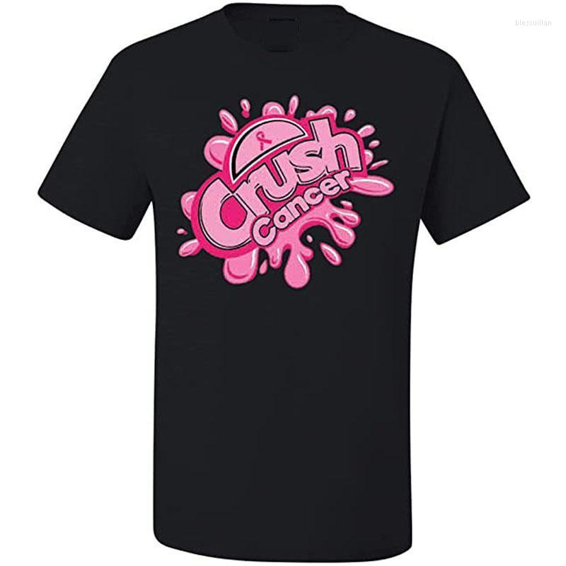 

Men's T-Shirts Crush Cancer Breast Awaareness Mens Men ClothingMen's Bles22, Black