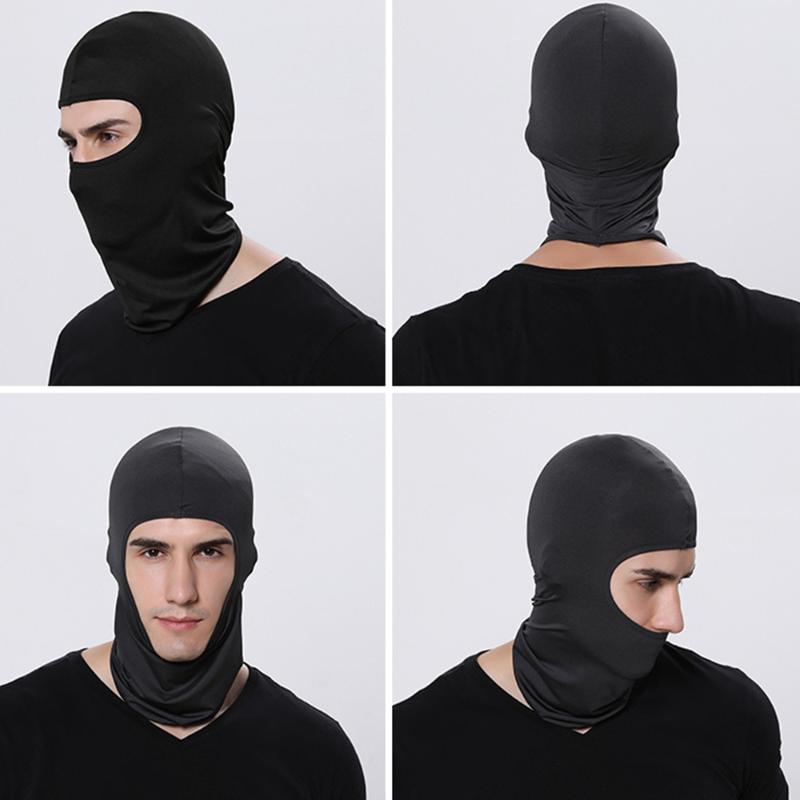 

Cycling Caps & Masks Balaclava Face Mask Tactical Shield Mascara Ski Neck Outdoor Windproof Full Scarf Bicycle Cap, Black