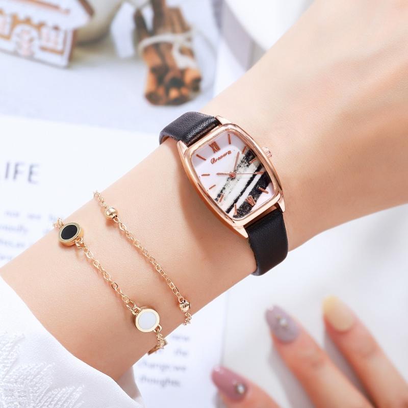

Wristwatches 2022 Watch Women Fashion Casual Leather Belt Watches Ladies Luxury Woman Dress Quartz Clock, Brown