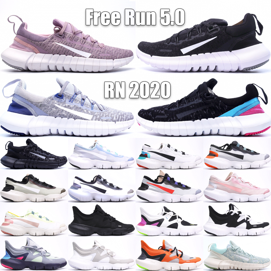 

Free Run 5.0 Men Women Running Shoes RN 2020S Steam Olive Aura Black Off Noir Ocean Cube Platinum Violet Grey Fog Outdoor Sneakers Size 36-45, Bubble wrap packaging