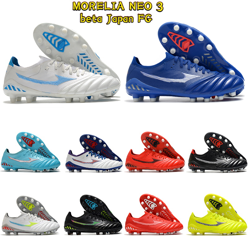 

Male soccer shoes Men morelia neo 3 beta Japan FG soccer cleats football shoes grey red volt black white multi silver deep blue jade mens sportss sneakers, #1