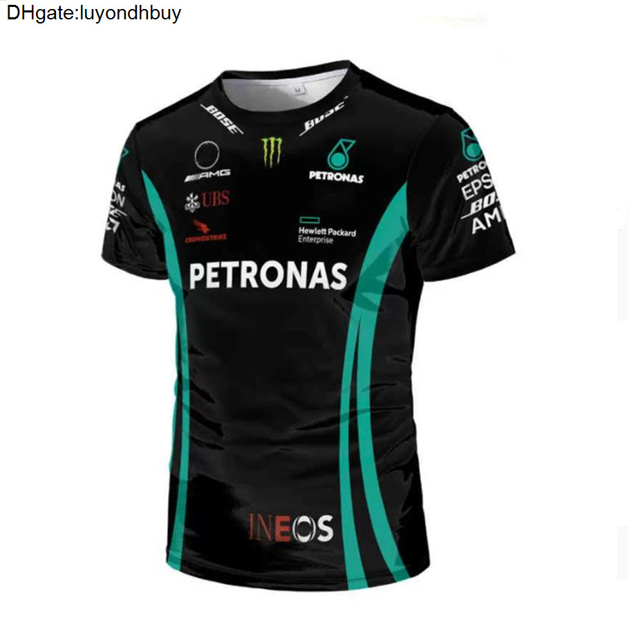 Luxury Petronas Brand Mercedes T-shirts AMG F1 Men de Lewis Hamilton Benz T-shirts Formule 1 POLO PIT Grand Prix Motorcycle rapide Dry Riding GJ5