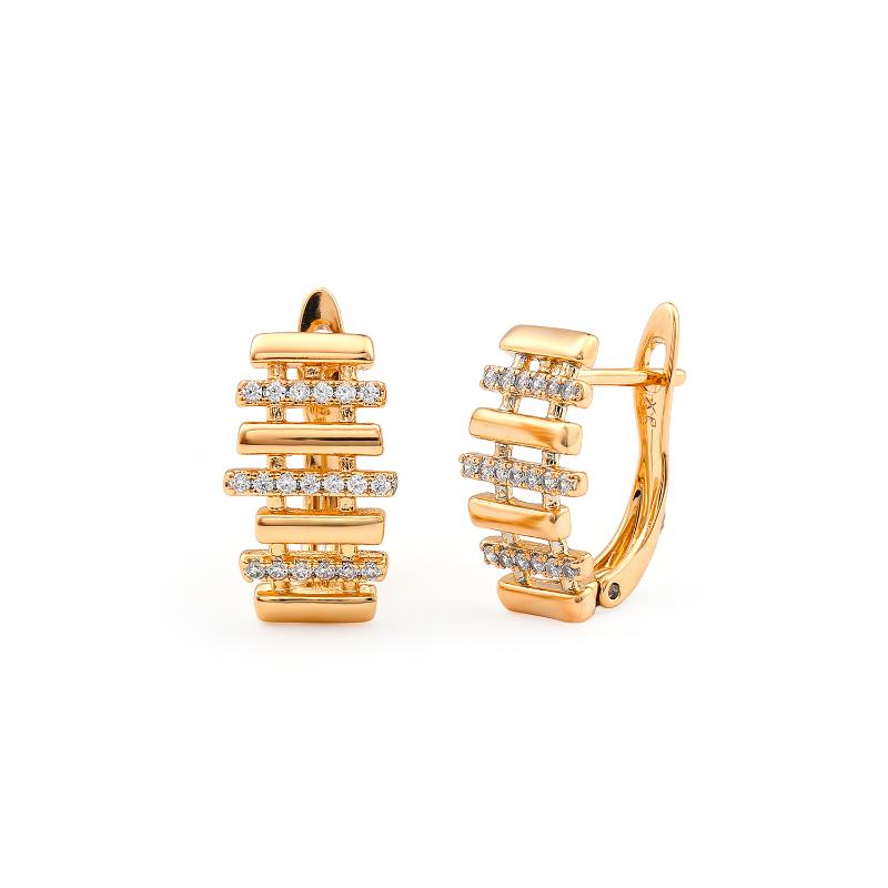 

Stud Hanreshe Gold Earrings High Quality Vintage Jewelry Wedding Party Accessories Mini Natural Zircon Copper Earring Girl Gift