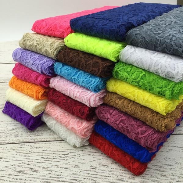 

Hair Accessories Retail 1pack 10yards 24colors 3" Lace Trim Ribbon By The Yard For Kids Headbands Elastic Girls AccessoriesHair