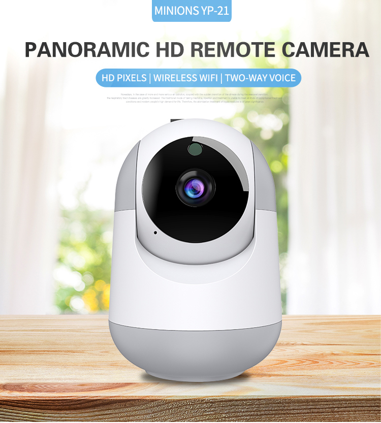 YP21-1 2.4G WiFi IP-kamera Baby Monitor Infraröd Natt Vision Moving Head Security Cam Audio Video Surveillance Kameror