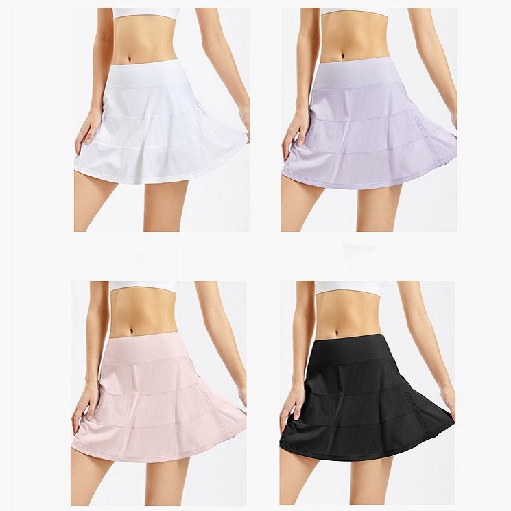 

Womens Skirts Yoga Sports tennis short leggings skirt running speed dry fitness shorts women's outdoor anti-shine breathable pleated skirt DK02, Extra shipping postage/no ship