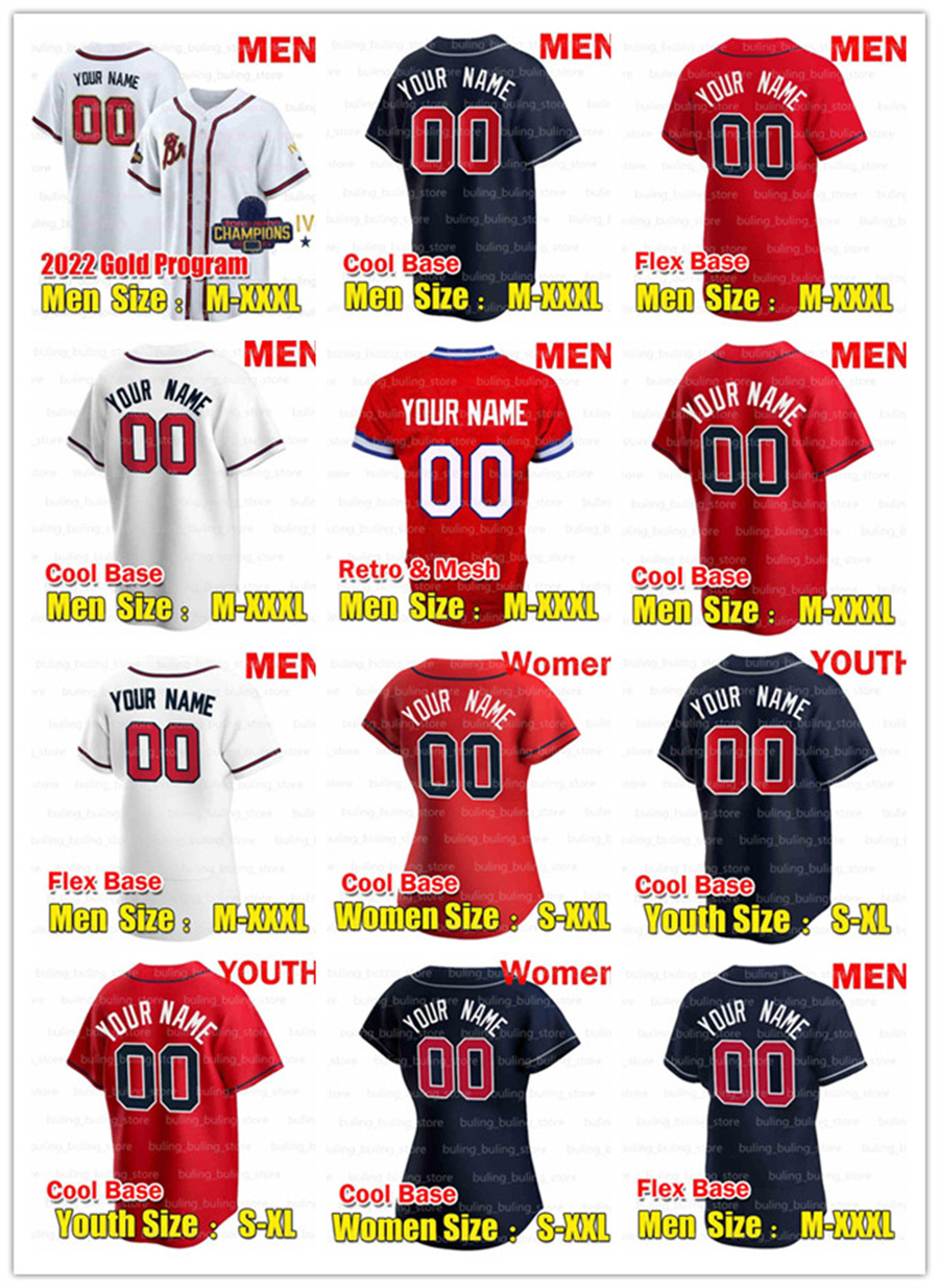 

2022New 13 Ronald Acuna Jr. Jersey Atlanta 10 Chipper Jones Braves Ozzie Albies Gold Program Baseball Jerseys Swanson Matt Olson Dale Murphy Max Fried Yellow, Colour