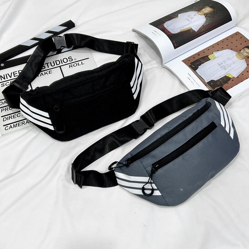 Sacs de taille de mode Femmes Hommes de course Accessoires Fanny Pack Pagnière extérieure Voyage Unisexe Toile Banes de ceinture de poitrine
