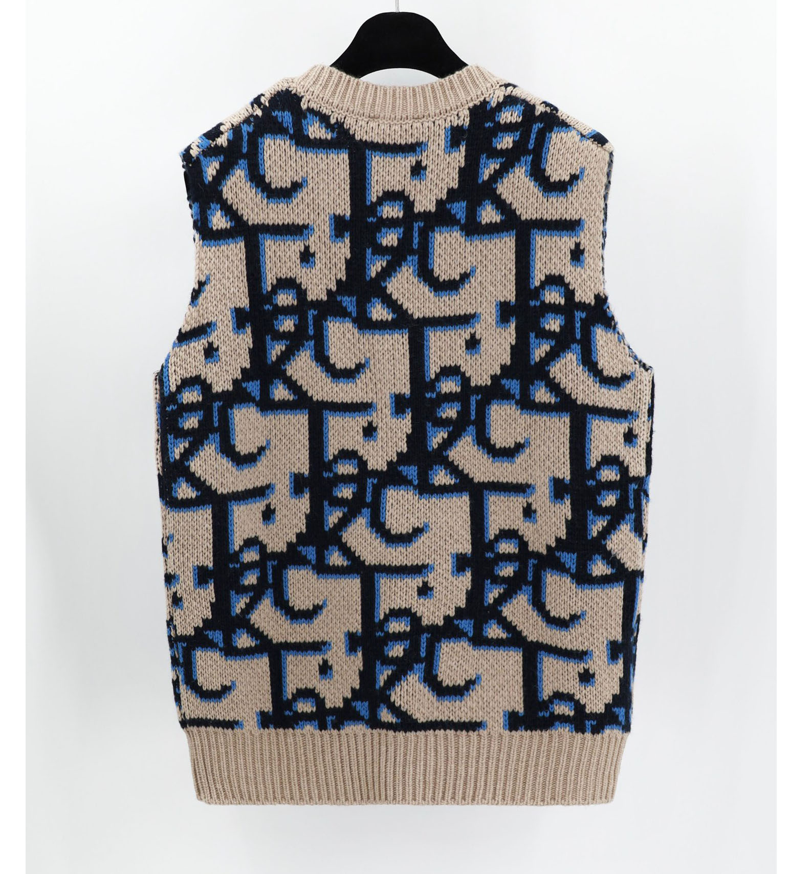 

New AOP jacquard letter knitted sweater in autumn / winter 2022acquard knitting machine e Custom jnlarged detail crew neck cotton 3r3258w4u