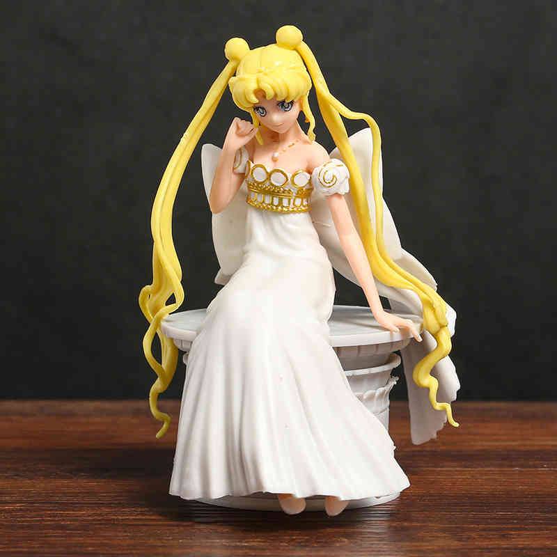

13CM Sailor Moon Eternal Princess Collection PVC Action Figure Anime Cute Sexy Girl Model Toys Doll Gift For Adult, No box