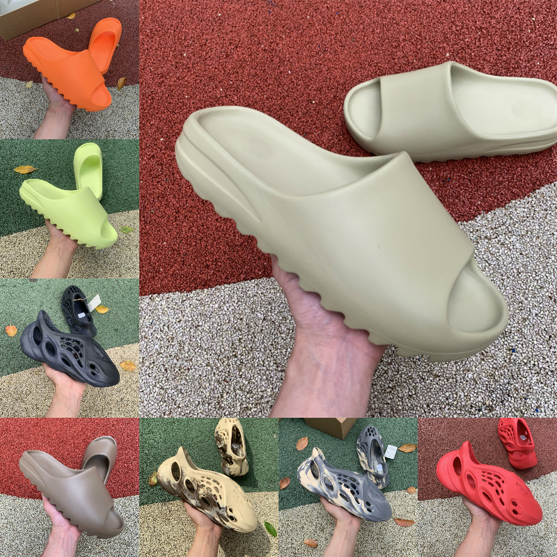 

Slides Slippers Desert Sand Summer Brown Flat Mens Women Beach Resin Slide Sandal Graffiti Bone Rubber MXT Moon Gray Mineral Blue Glow Green, Black