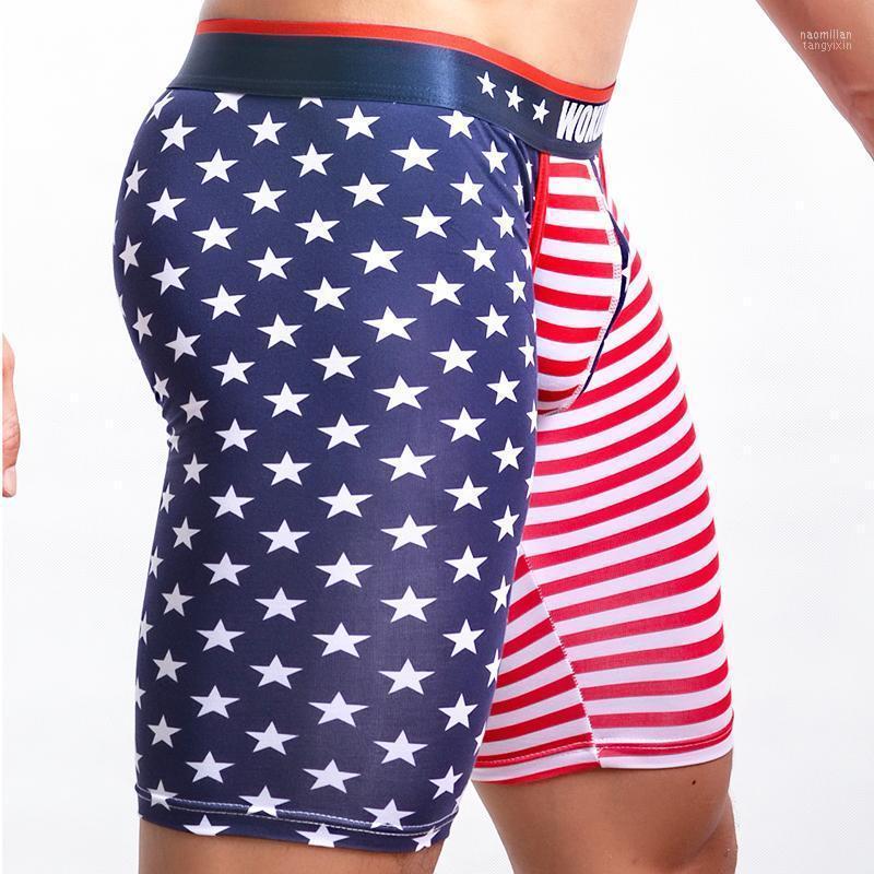 

Men' Shorts Mens Underwear Boxers USA Flag Low Rise Underpants Short Pants Boxer Trunks Male Panties Penis Pouch Swimming ShortsMen' Naom2, Red