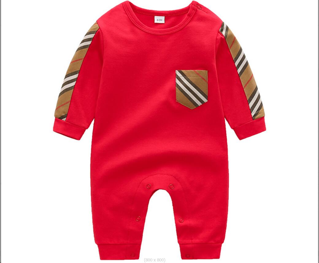 Autumn Winter Baby Knitting Rompers With Hats Infant Boys Girls Plaid Long Sleeve Jumpsuits Toddler Newborn Onesies Kids Romper g125