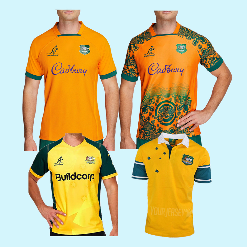 

2022 2023 Australia Retro Rugby Jerseys home away Kangaroos Wallaby Size S-5XL maillot de National, Rugby jersey