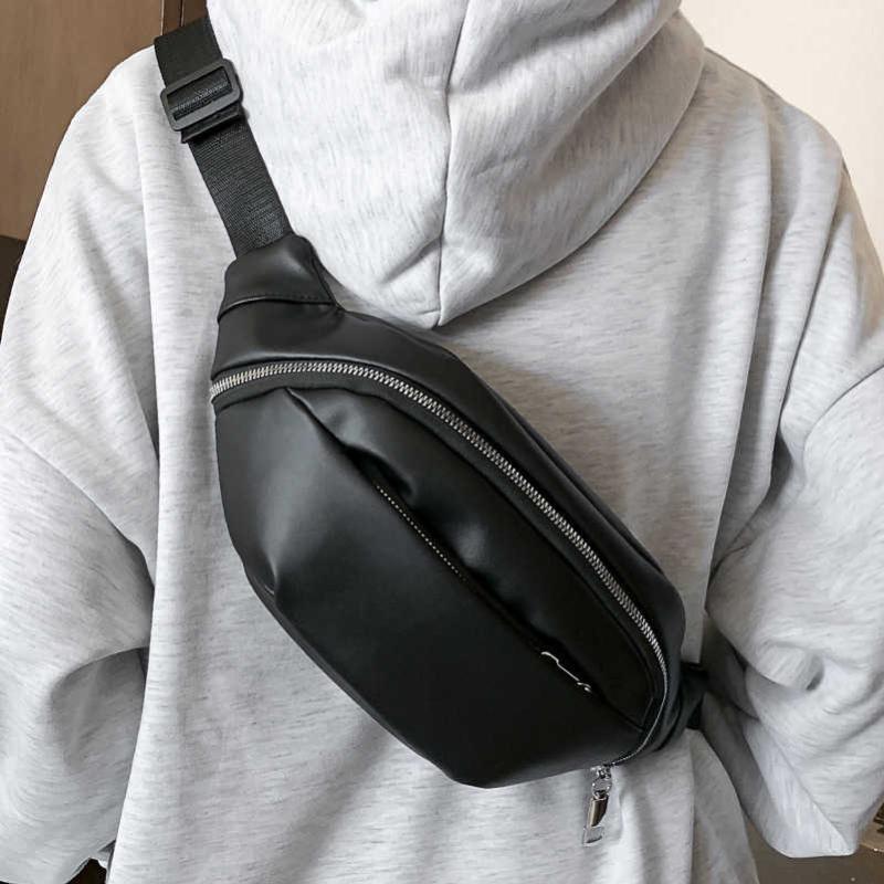 

Waist Bags Luxury Beautiful Design Women's Packs Female 2022 Small PU Leather Crossbody Chest Shoulder Bag Purses, Black