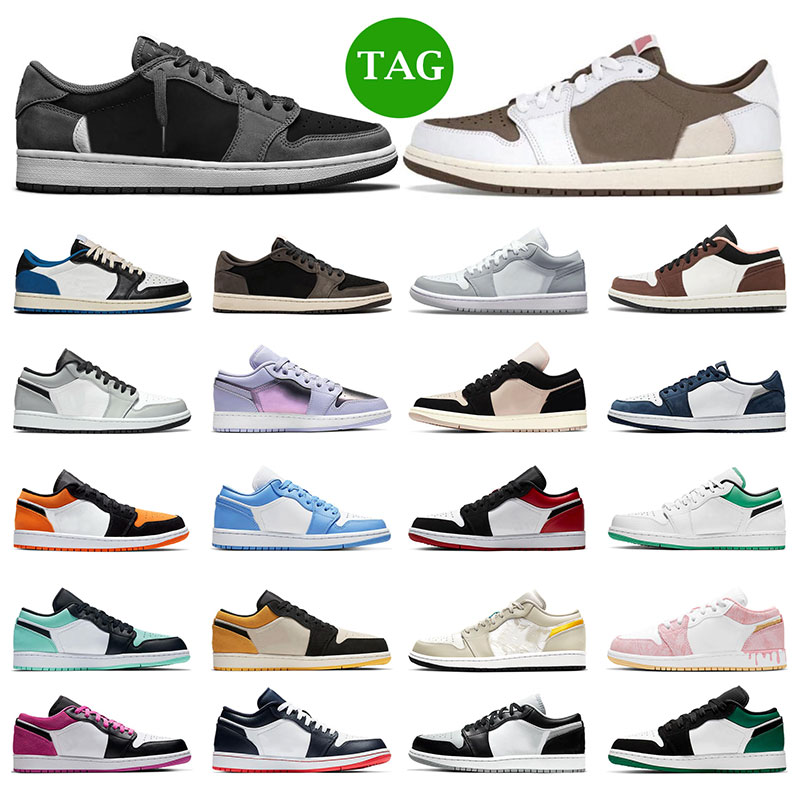 1s Men basketball shoes 1 lows Reverse Mocha Black Phantom UNC Light Smoke Grey Panda Midnight Navy women sneakers outdoor sports trainers