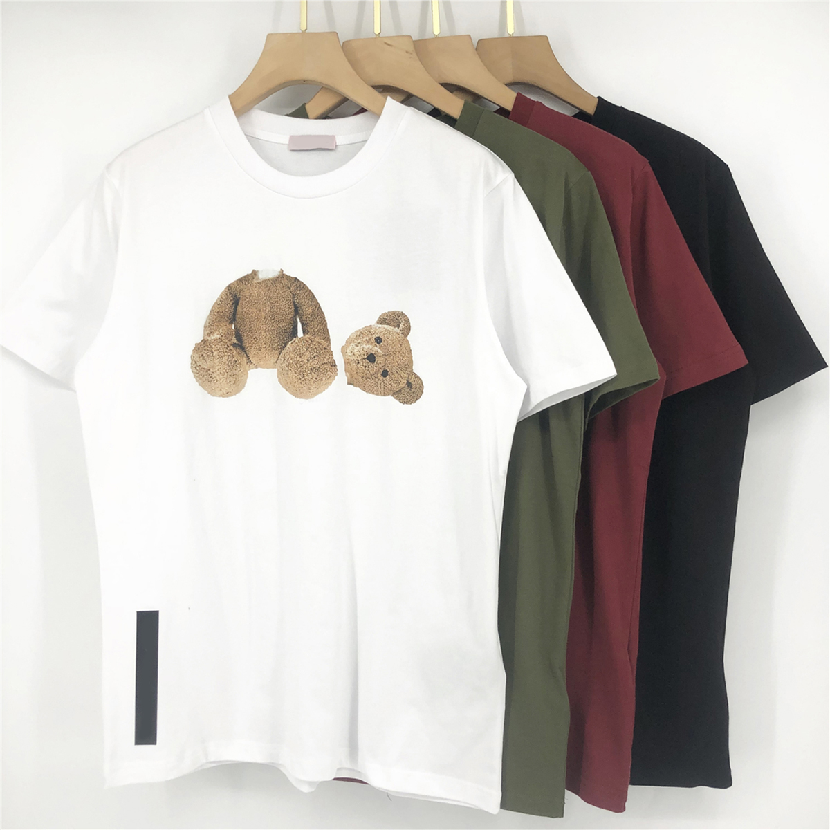 

2022 Designer beheaded bear Designer Tide T Shirts Letter Laminated Print Short Sleeve Loose Oversize Casual T-shirt 100% Pure Cotton Tops for Men and Women 999