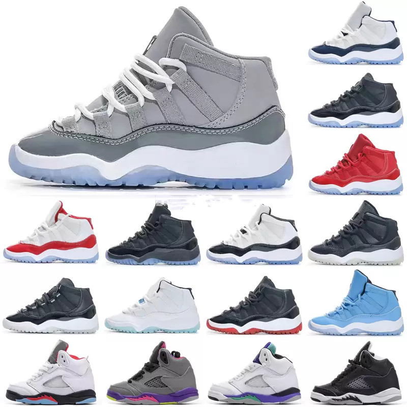 

kids Jumpman 11 basketball shoes Cool Grey XI Cherry jorden Toddler shoes Bred Space Jam Kids running Shoes Sneaker Concord University Red Gamm Blue Baby Infant 11s, Fill postage