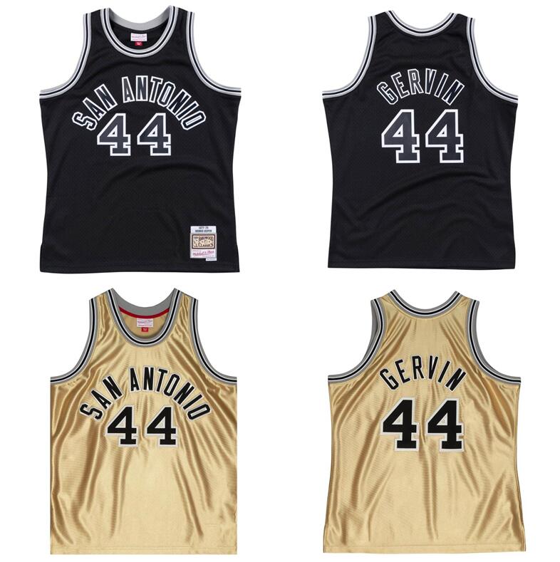 

Stitched George Gervin basketball Jersey S-6XL Mitchell & Ness 1977-78 Mesh Hardwoods Classics retro version Men Women Youth jerseys, Stitched jersey