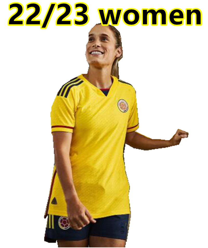 

2022 women Colombia home soccer jerseys 2022 2023 JAMES copa america football shirt FALCAO Camiseta de futbol maillot man kids kit 666