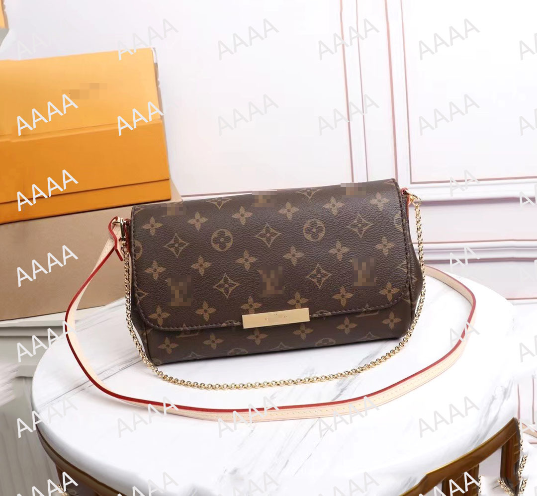 

Hight Quality Hobo Tote Famous Bag M0nogram Genuine Leather Luxury Designer Handbag Women Crossbody Shoulder Bags M40718 Favorite Purse, Brown flower