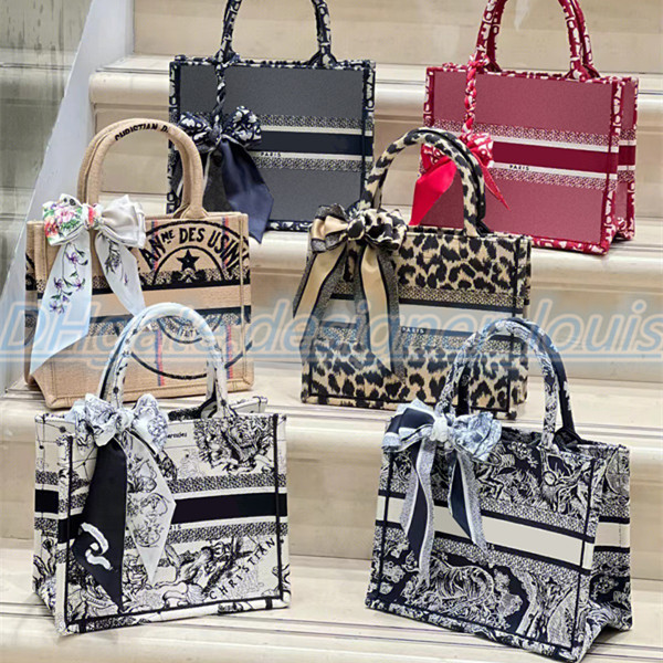 

Luxury original embroidery tiger tote bag Designers Bags pattern large crossbody shoulder capacity shopping bag handbag purse wallet double-sided flower handbags, Carton
