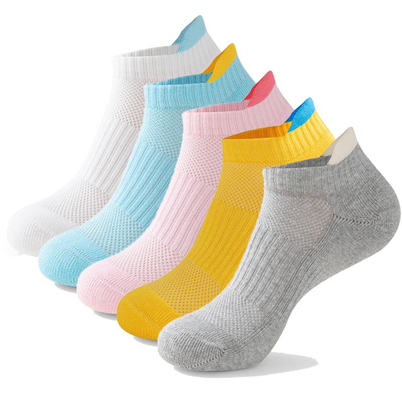 

Sports Socks Women Running Ankle Outdoor Colorful Cotton Breathable Athletic Short Low Cut Boat SocksSports, Blue